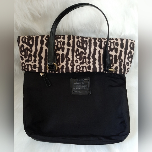 COACH Signature Leopard Ocelot Animal Print Zip Tote Shoulder Bag - Picture 10 of 12